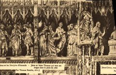 CPA Chartres Cathedrale Jesus et Saint Thomas