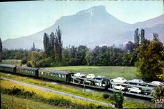 CPM Train Autos Couchettes Chemins de Fer Francais
