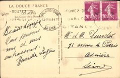 VINTAGE POSTCARD throats of Romanche