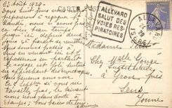 VINTAGE POSTCARD Surroundings D Allevard les Bains the end of the world Breda