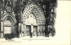 VINTAGE POSTCARD Dauphine Porch of L Abbey of St Antoine