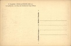 VINTAGE POSTCARD View Hoot in Oisans the country cottages of L Alpe D Huez