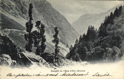 VINTAGE POSTCARD Oisans Falls of L water D Goose