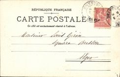 VINTAGE POSTCARD Oisans Falls of L water D Goose