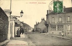 VINTAGE POSTCARD Creusot Road D Epinac Militaria