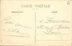 VINTAGE POSTCARD Creusot Road D Epinac Militaria