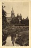 VINTAGE POSTCARD Paray Monial the Basilica Seen from of the bridge