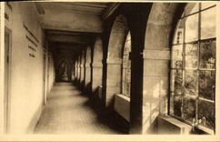 VINTAGE POSTCARD Paray Monial a cloister of the monastare of the Visitation