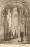 VINTAGE POSTCARD Paray Interior Monial of the Basilica D after Sagot