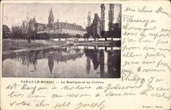 VINTAGE POSTCARD Paray Monial the Basilica and Cloisters