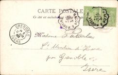 VINTAGE POSTCARD Paray Monial the Basilica and Cloisters