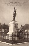 VINTAGE POSTCARD Paray Monial Monument of the Combatants Curillon and Doti Militaria