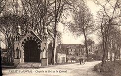 VINTAGE POSTCARD Paray Monial Vault of Wood and Carmel