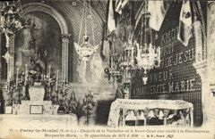 VINTAGE POSTCARD Paray Monial Vault of the Visitation or the Sacring Heart S east reveals with the happy one