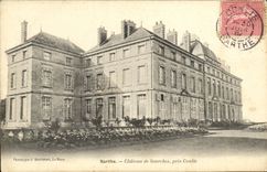 VINTAGE POSTCARD the Sarthe Castle of Sourches Close Conlie