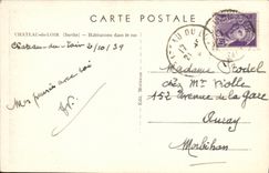 VINTAGE POSTCARD Castle of the Dormouse Dwelling in the rock Troglodyte