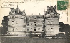 VINTAGE POSTCARD Castle of Lude Dimensions Renaissance