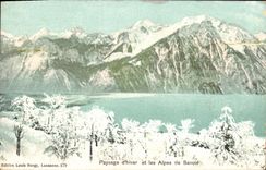 CPA Paysage d Hiver et les Alpes de Savoie