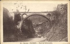 VINTAGE POSTCARD Savoy Flumet Bridge of Bellecombe