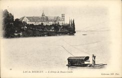 VINTAGE POSTCARD Lake of Le Bourget L Abbey of High Combe