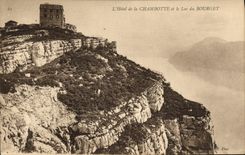 VINTAGE POSTCARD L Hotel of Chambotte and the Lake of Le Bourget