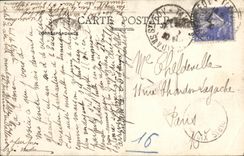 VINTAGE POSTCARD the Rotted Mount seen of the Summit of L switches Rouge