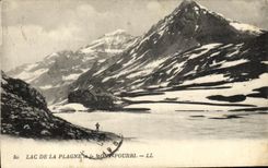VINTAGE POSTCARD Lake of Plagne and the Rotted Mount