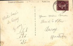 VINTAGE POSTCARD Lake of Plagne and the Rotted Mount