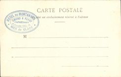 CPA Chamonix La Mer de glace hotel du Montanvert