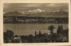 VINTAGE POSTCARD the Mont Blanc Seen from of Geneva