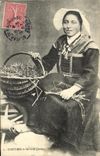 CPA Costumes de Savoie Jarrier Metier Folklore TOP