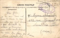 CPA Autun L Arroux La caserne et les remparts Changarnier Boeufs parques pour les ravitaillement des troupes Miltiaria