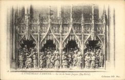 CPA Cathedrale d Amiens La vie de Saint Jacques Bas relief