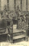 CPA Amiens Cathedrale Stalles Detail 