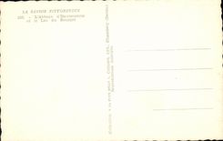 VINTAGE POSTCARD Picturesque Savoy L Abbey D Hautecombe and the Lake of Le Bourget