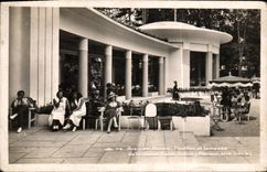 CPA Aix Les Bains Pavillon et terrasse de la source Saint Simon 
