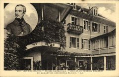 CPA Aix Les Bains Musee Lamartine Ancienne Pension Chabert ou Lamartine rencontra Elvire 