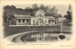 VINTAGE POSTCARD Surroundings D Aix Les Bains Hydropathic establishment of Marlioz
