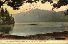 CPA Aix Les Bains Le Grand Port et le Dent du Chat
