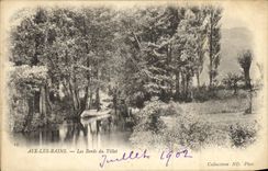 CPA Aix Les Bains Les Bords Du Tillet Barque
