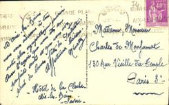 VINTAGE POSTCARD Surroundings D Aix Les Bains L abbey D Hautecombe Lake of Le Bourget