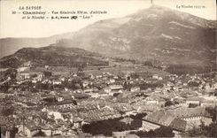 CPA Chambery Vue Generale et Massif des Bauges