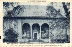 VINTAGE POSTCARD Chambery Surroundings the Castle of Caramagne