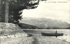 VINTAGE POSTCARD Le Bourget Of the Lake the bay of Gresine