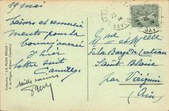 VINTAGE POSTCARD Castle of Serraz Le Bourget of the Lake