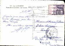 MODERN CARD Lake of Le Bourget Road of the Cornice Tunnels