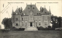 VINTAGE POSTCARD Surroundings of Rozoy in Brie Castle of Breuil Principal Frontage