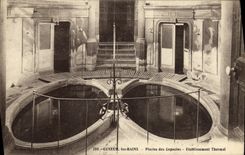 VINTAGE POSTCARD Luxeuil Les Bains Swimming pool of the Capuchins Hydropathic establishment