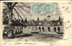 VINTAGE POSTCARD Luxeuil Les Bains thermal baths