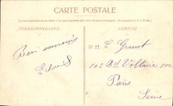 VINTAGE POSTCARD Luxeuil Les Bains External Casino and Garden